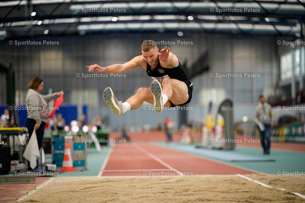 250208_xkaix_DM Mehrkampf_6 | 08.02.2025, xkaix, Leichtathletik 20. Deutsche Meisterschaften, Mehrkampf Halle v.l. Nico Beckers (Track&amp;Field Tigers) - Realisiert mit Pictrs.com