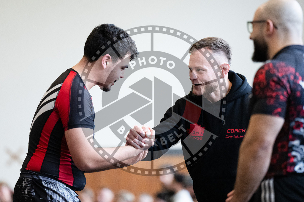 20251129PBB6358 | Fighters compete during the luta livre competition ILLCS XI winter edition on November 29, 2025 in Hannover, Germany.