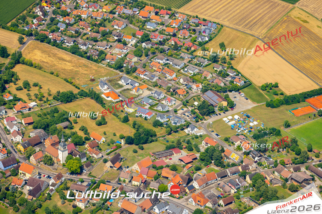 Aktuelles Luftbild von Hengstfeld Wallhausen - Die Luftaufnahme wurde 2022 mittels UL-Flugzeug erstellt ( keine Drohne ) - hochauflösende Kamera-Systeme von  Canon -Beste Qualität - Für grossformatige Ausdrucke geeignet. Die Geschenkidee !