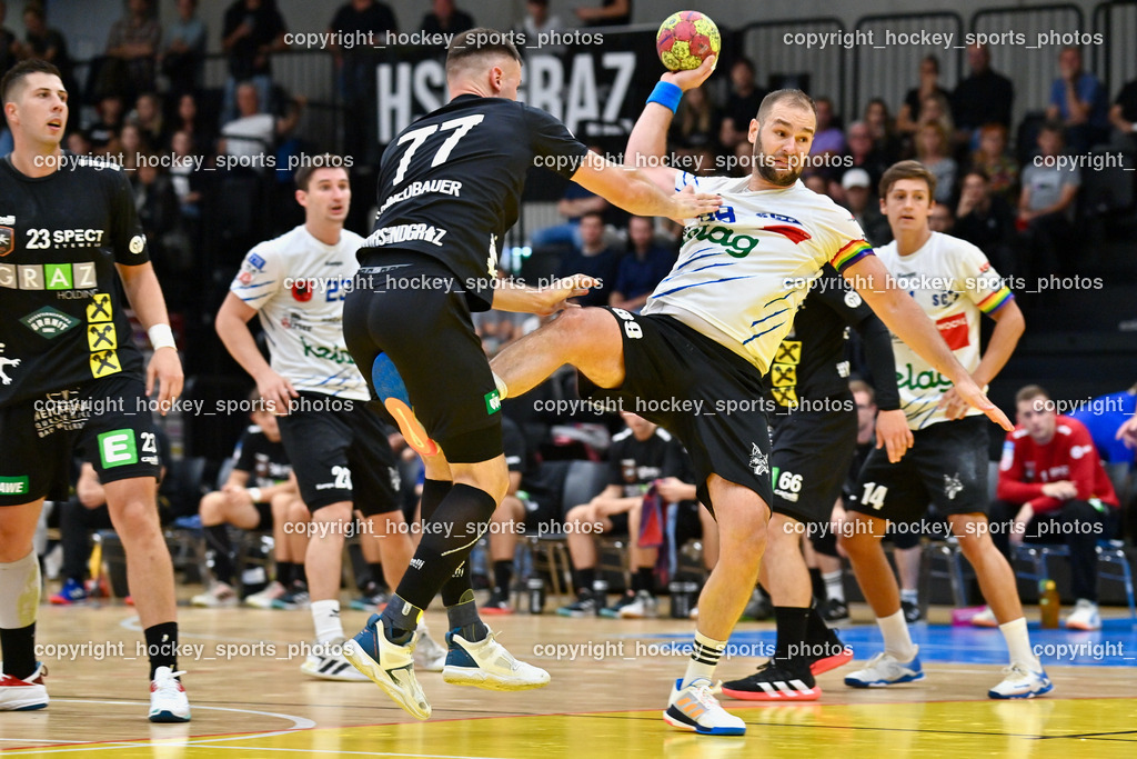 HSG Holding Graz vs. SC Ferlach 16.9.2022 | #89 LEBAN Patrik, #77 SCHMIEDBAUER Philipp