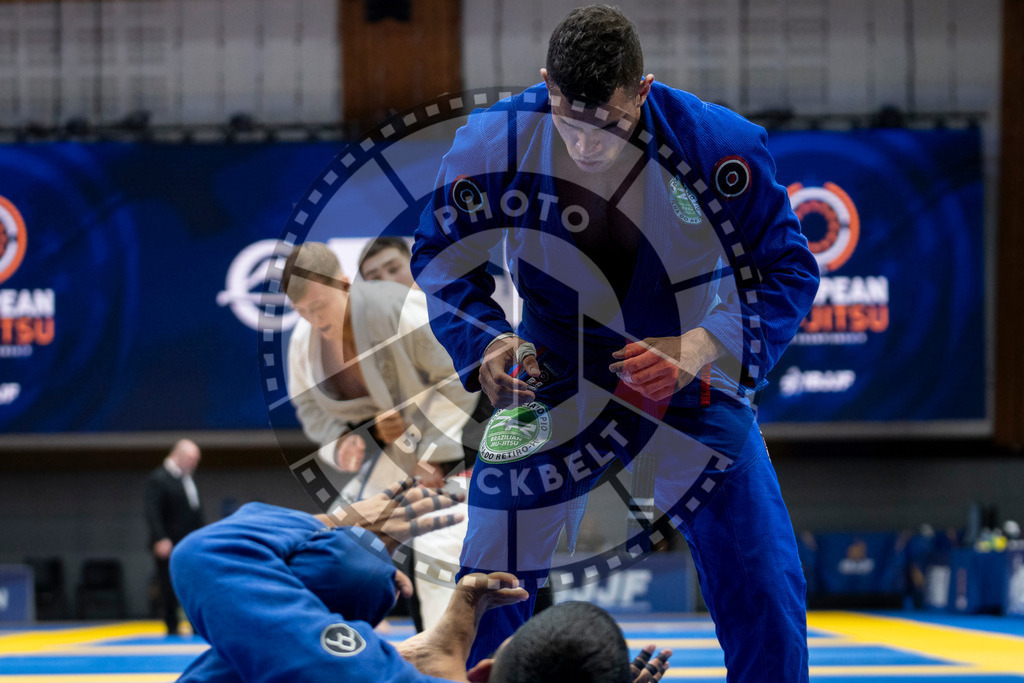 20240122PBB6775 | Fighters compete during the second day of the IBJJF European Championship in Paris, France, on January 22, 2024.