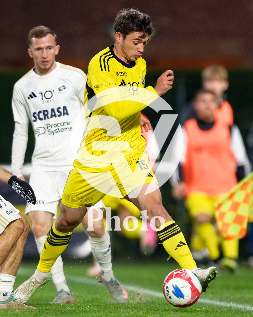 dieci Challenge League - FC Stade Nyonnais v Etoile Carouge FC |  during the dieci Challenge League match between FC Stade Nyonnais and Etoile Carouge FC at Centre sportif de Colovray in Nyon, Switzerland