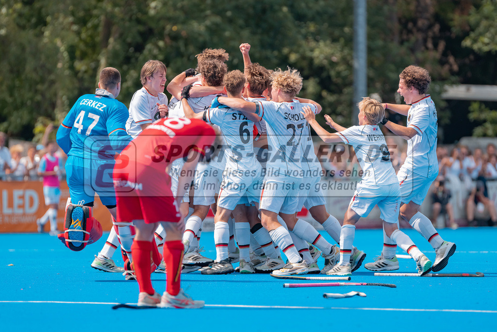 HK_20230716_102922 | Euro Hockey MU18 Boys Finale Belgium vs Germany Championship Girls &amp; Boys am 16.7.2023 CHTC , Krefeld ,