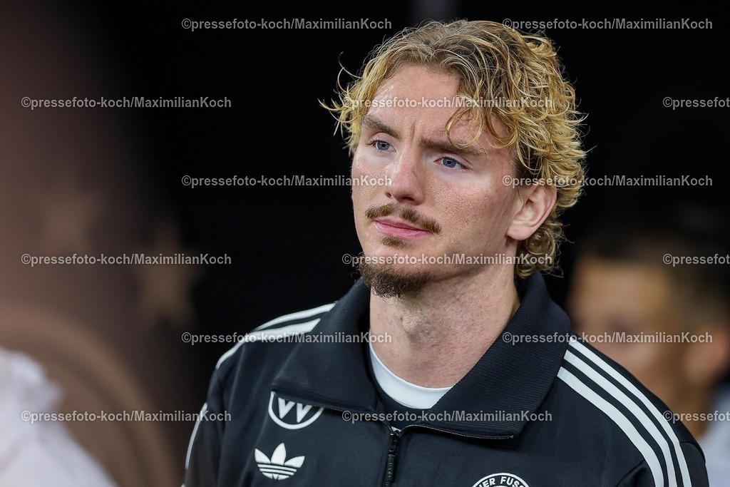 DFB10102502060 | 10.10.2025, Fußball, Länderspiel, Deutschland - Luxemburg, UEFA WM-Qualifikation, 2025/2026, Gruppe A, PreZero Arena in Sinsheim: Nick Woltemade (GER #11) DFB regulations prohibit any use of photographs as image sequences and or quasi-video.