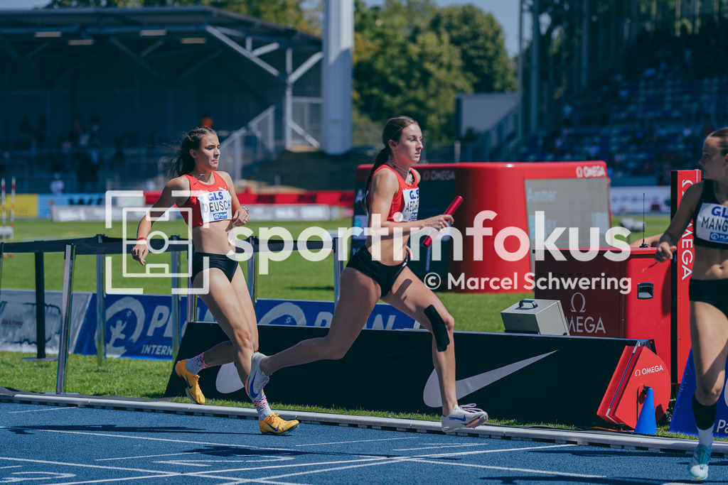 Deutsche Meisterschaften der Frauen und Männer 2026 | Judit Aechtle, LG Region Karlsruhe, U20 4x400-Meter-Staffel, Deutsche Meisterschaften der Frauen und Männer 2026, Lohrheidestadion Bochum-Wattenscheid, 25.07.2026. Foto: Marcel Schwering / sportimfokus - Realisiert mit Pictrs.com