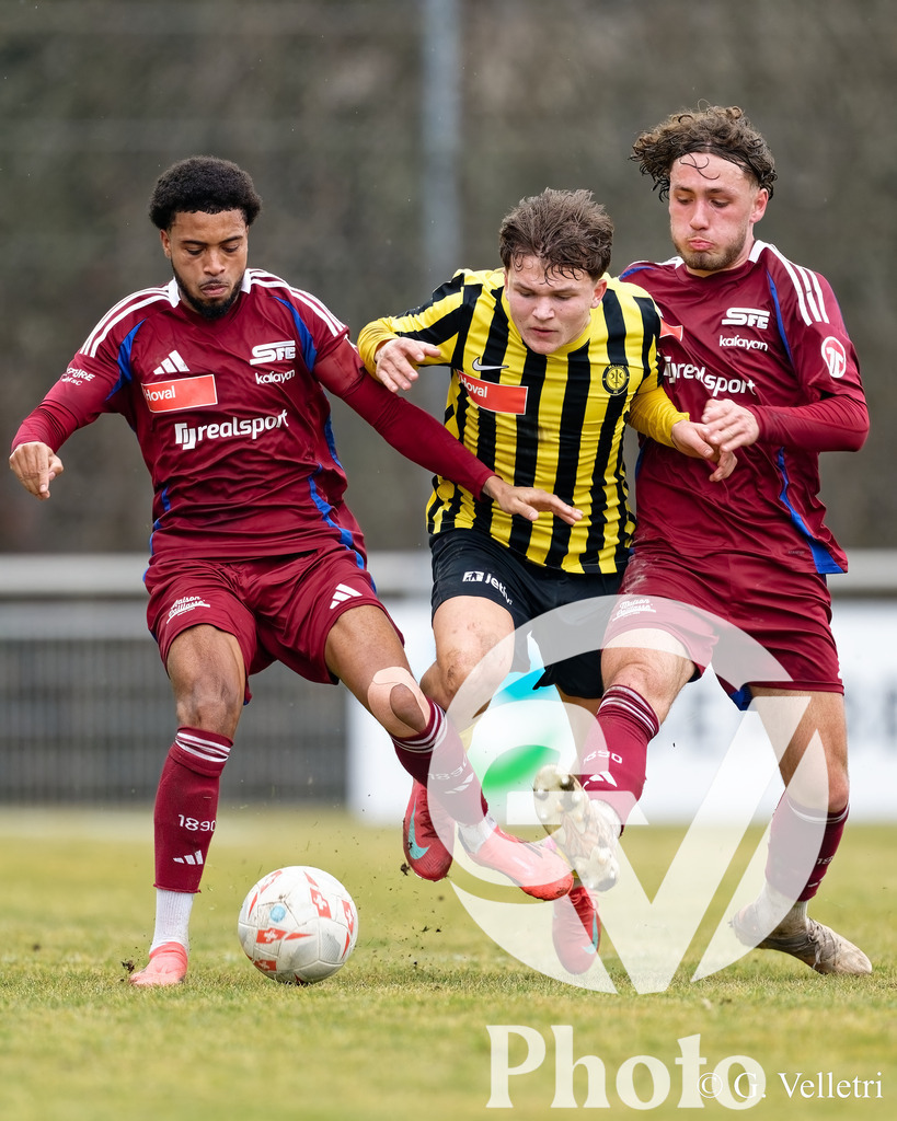 1ere Ligue Classic - Meyrin FC v Servette FC M-21 | during the 1ere Ligue Classic game between Meyrin FC and Servette FC M-21 at Stade des Arberes in Meyrin, Switzerland