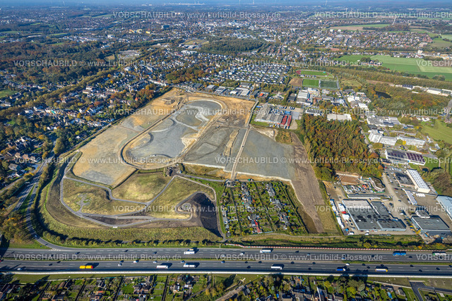 Recklinghausen241017171SER | Luftbild der ehemaligen Trabrennbahn Recklinghausen, an der Autobahn A2, mit nördlicher Tangente der Blitzkuhlenstraße, König-Ludwig, Recklinghausen, Ruhrgebiet, Nordrhein-Westfalen, Deutschland