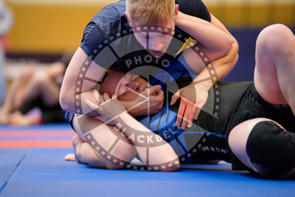 20240203PBB08284 | Fighters compete during the Brazilian Jiu-Jitsu Championship of the AJP Tour in Maintal by Frankfurt am Main, Germany, on February 2, 2024.