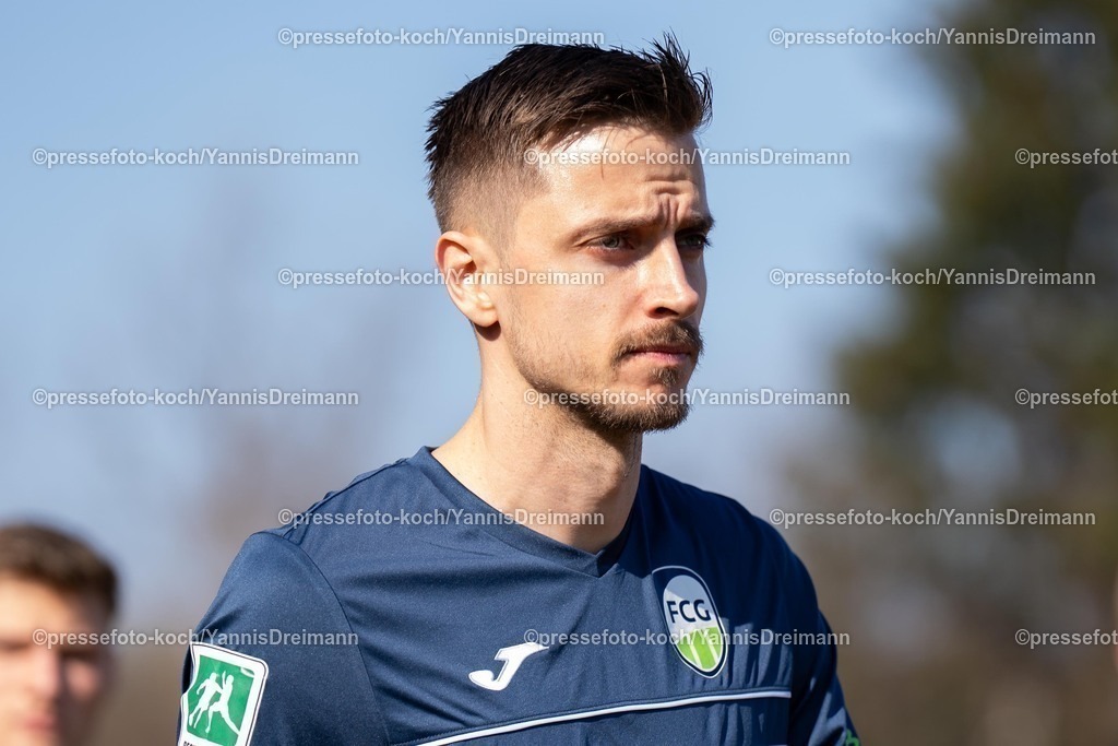 xYDR08032501030 | 08.03.2025, xydrx, Fußball, Fortuna Düsseldorf II (U23) - FC Gütersloh, Regionalliga West, Paul-Janes-Stadion: Patrik Twardzik (FC Gütersloh #18)