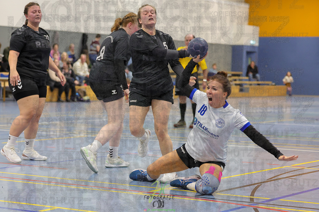 Frauen 2. Bezirksklasse, SG Rechtenbach - HSG Kleenheim/Langgöns III | Frauen 2. Bezirksklasse, SG Rechtenbach - HSG Kleenheim/Langgöns III am 16.11.2024 in Rechtenbach (Sporthalle Rechtenbach)Photo © 2024 - Jörg Heinrich - Realisiert mit Pictrs.com