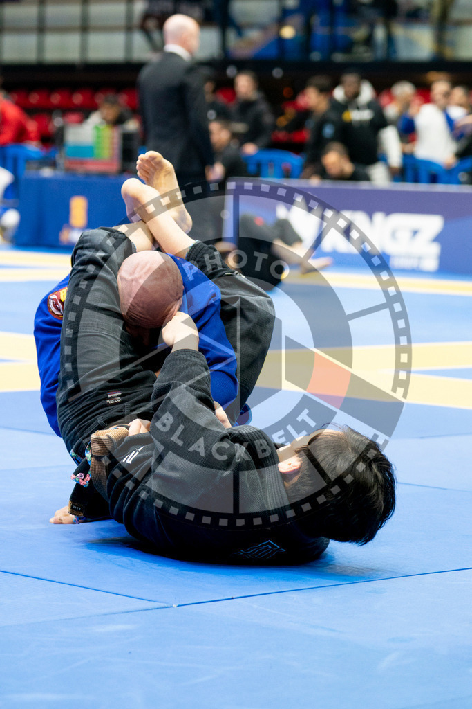 20240124PBB00065 | Fighters compete during the second day of the IBJJF European Championship in Paris, France, on January 24, 2024.
