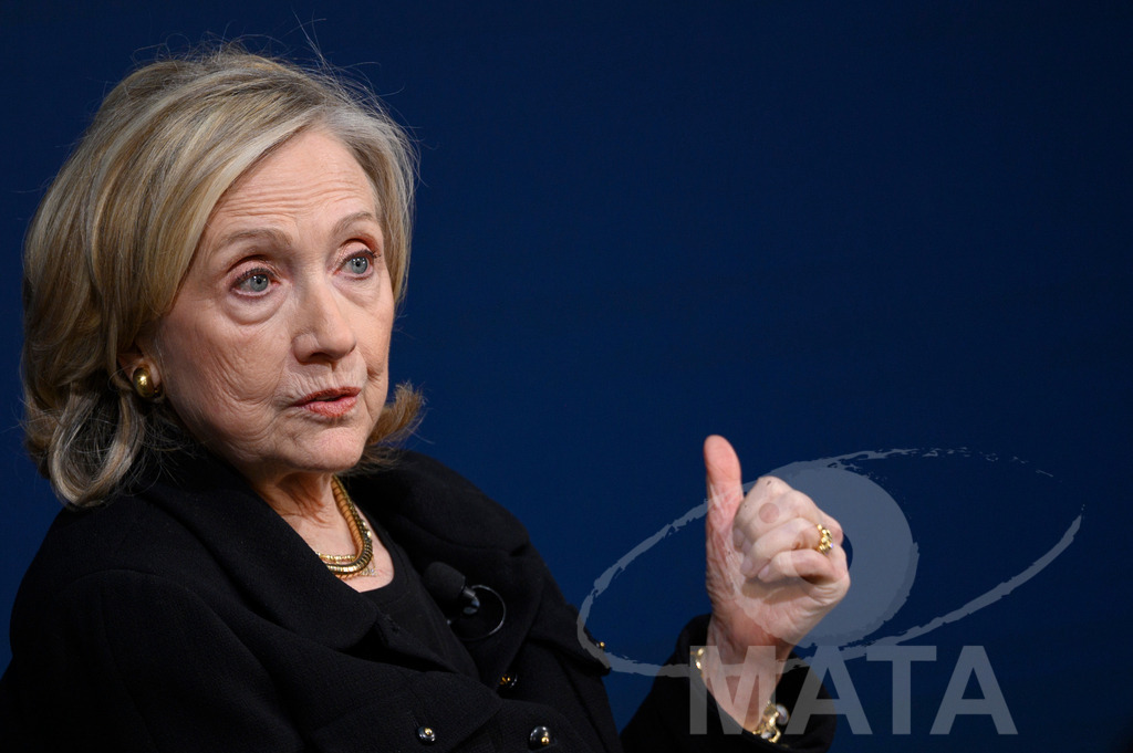 _DWI2962 | Die US-Politikerin Hillary Clinton auf der Veranstaltung Bridging Scholarship and Statecraft im Rahmen der Münchner Sicherheitskonferenz 2026. München, 13.02.2026 Bayern Deutschland  - Realisiert mit Pictrs.com