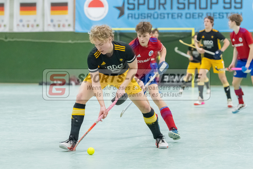 HK_20230305_105888 | Deutsche Meisterschaft MU16 1/2 Finale Mannheimer HC - Harvestehuder THC am 5.3.2023 RWK, Köln ,