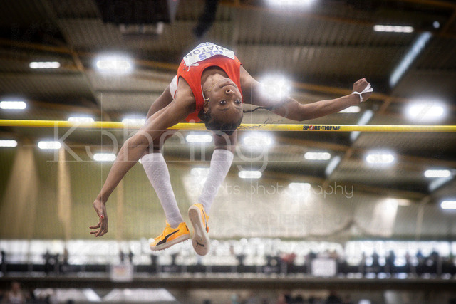 Deutsche Leichtathletik-Hallenmeisterschaften; Dortmund, 28.02.2026 | Blessing Enatoh (LG Nord Berlin, 61); Deutsche Leichtathletik-Hallenmeisterschaften am 28.02.2026 in der Helmut-Körnig-Halle in Dortmund. 