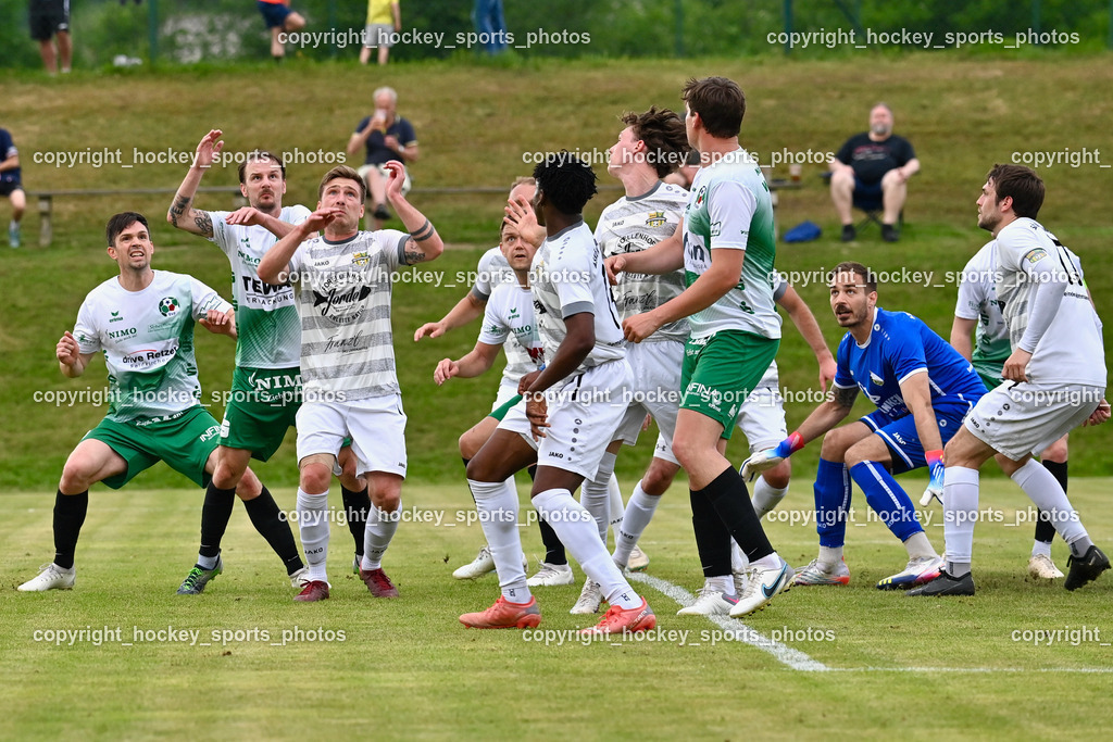 ASKÖ Köttmannsdorf vs. SV Feldkirchen 2.6.2023 | #26 Andreas Tiffner, #21 Josef Hudelist, #7 Ziga Erzen, #9 Martin Hinteregger, #1 Werner Ambrosch, #17 Stephan Borovnik