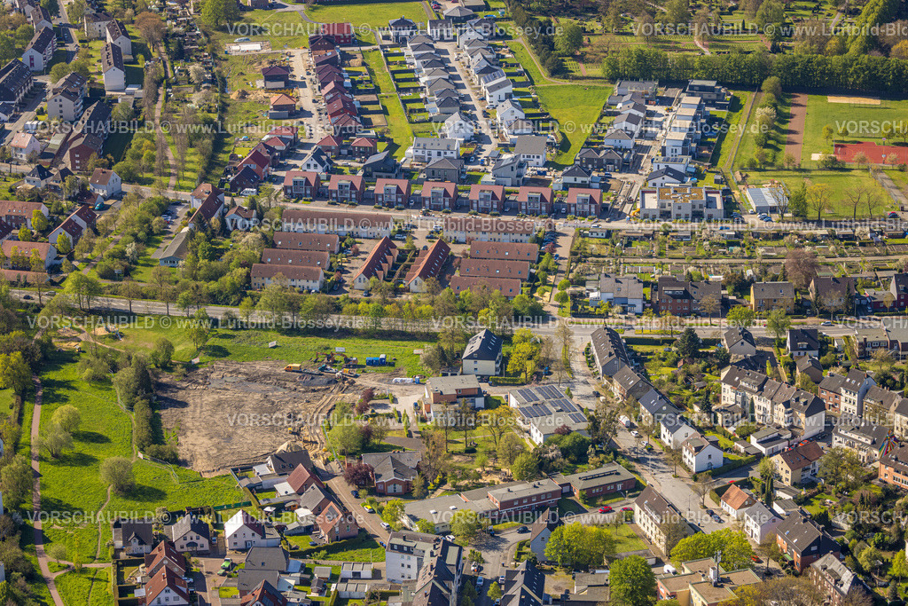 Hamm230400095 | Luftbild, Wohnsiedlung zwischen Eschenallee und Ahornallee, Baustelle, Mitte, Hamm, Ruhrgebiet, Nordrhein-Westfalen, Deutschland