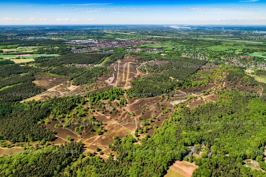 Hamburg_Fischbeker_Heide_ELS_8184090525 | HAMBURG 09.05.2025 Heide- Landschaft " Fischbeker Heide " in Hamburg, Deutschland. // Heathland landscape " Fischbeker Heide " in Hamburg, Germany. Foto: Martin Elsen