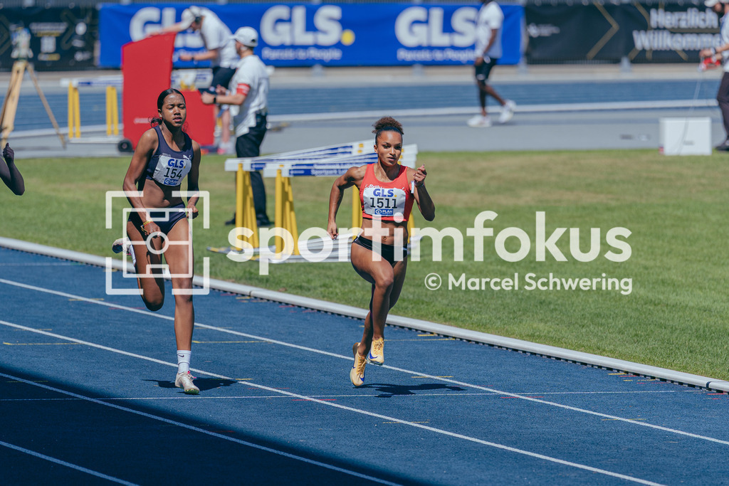 Deutsche Meisterschaften U20 / U16 2026 | Sarah Rosanne König, LG Brillux Münster, 1511, 100-Meter-Lauf, Deutsche Meisterschaften der U20 &amp; U16 2026, Lohrheidestadion Bochum-Wattenscheid, 11.07.2026. Foto: Marcel Schwering / sportimfokus - Realisiert mit Pictrs.com