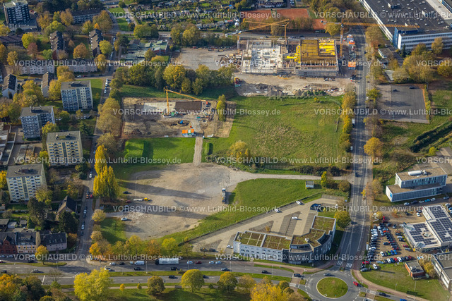 Herne221101377oestlich | Luftbild, Baustelle für Quartier Kaiserstraße, zwischen Forellstraße und Lackmanns Hof, ehem. Sportplatz Forellstraße, Baukau, Herne, Ruhrgebiet, Nordrhein-Westfalen, Deutschland