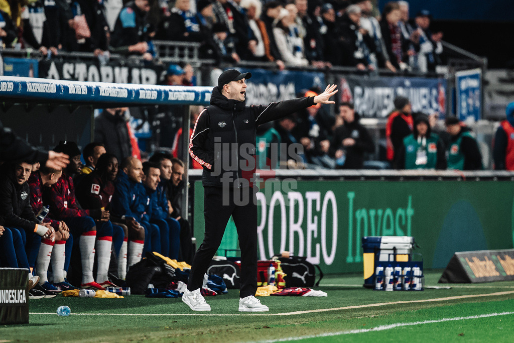 Fußball | Männer | Saison 2025/2026 | 1. Fußball-Bundesliga | 24. Spieltag | Hamburger SV vs. RB Leipzig | 01.03.2026 | Trainer Ole Werner (RB Leipzig)