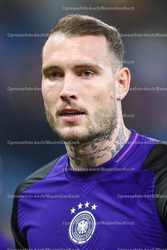DFB10102502022 | 10.10.2025, Fußball, Länderspiel, Deutschland - Luxemburg, UEFA WM-Qualifikation, 2025/2026, Gruppe A, PreZero Arena in Sinsheim: David Raum (GER #22)DFB regulations prohibit any use of photographs as image sequences and or quasi-video.