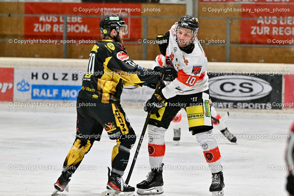 EC MET PHOTOVOLTAIK HORNETS SPITTAL vs. EV ZELTWEG MURTAL LIONS | #70 Kronig Daniel EC Hornets Spittal, #10 Sulzer Mario EV ZELTWEG MURTAL LIONS, EC MET PHOTOVOLTAIK HORNETS SPITTAL vs. EV ZELTWEG MURTAL LIONS, EC MET PHOTOVOLTAIK HORNETS SPITTAL vs. EV ZELTWEG MURTAL LIONS am 08.02.2026 in Spittal an der Drau (Eissportzentrum Spittal), Austria, (Photo by Bernd Stefan)