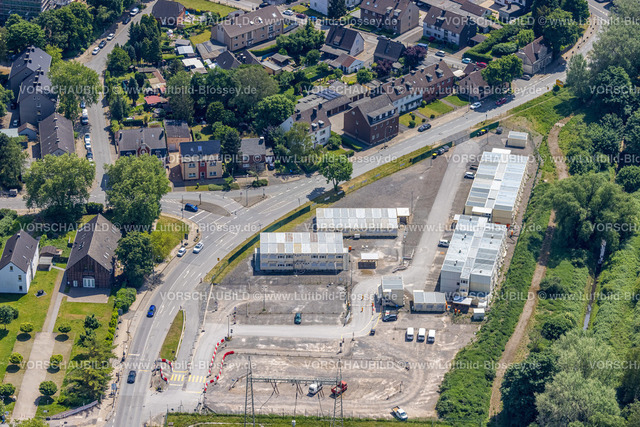 Herne220502961 | Luftbild, Steag Parkplatz und Containergebäude, Hertener Straße, Baukau-West, Herne, Ruhrgebiet, Nordrhein-Westfalen, Deutschland