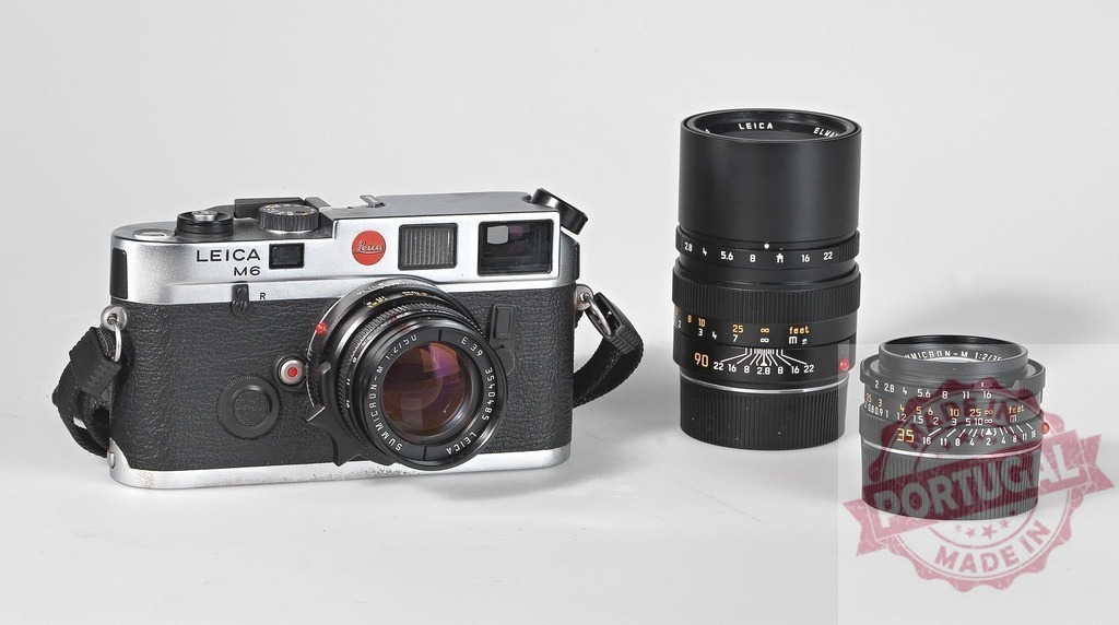 Leica M6 camera with Summicron lenses for photography | Leica M6 rangefinder camera and two Summicron lenses for professional photography - Realized with Pictrs.com