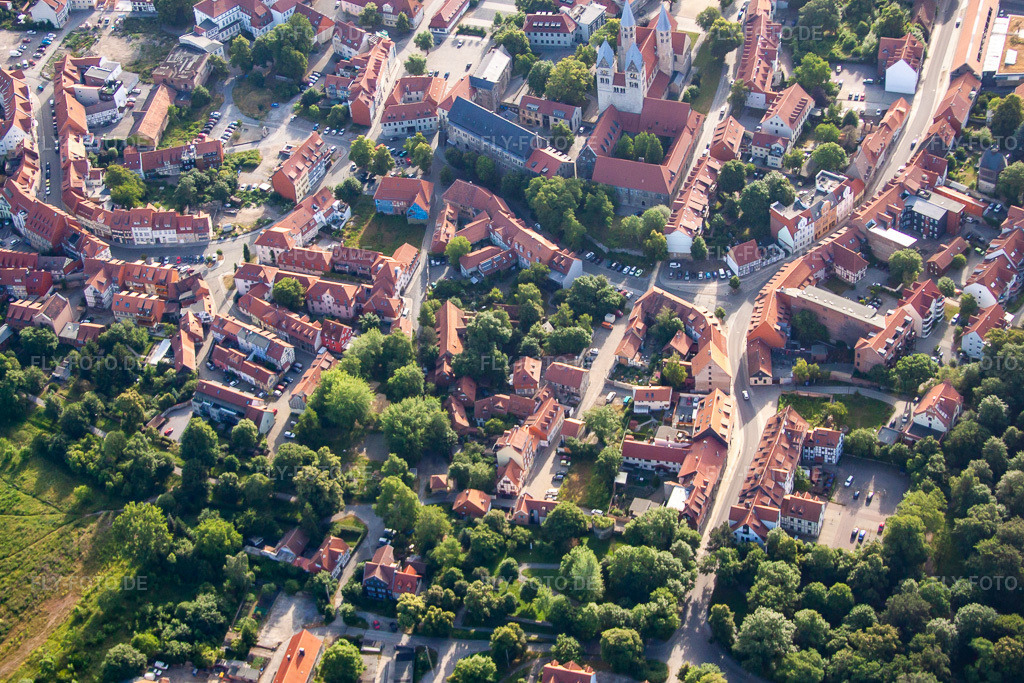 Luftbild: Grudenberg in Halberstadt im Bundesland Sachsen-Anhalt in Deutschland. Foto: IMG_58387.jpg vom 30.06.2013 durch Werner Riehm/FLY-FOTO.de