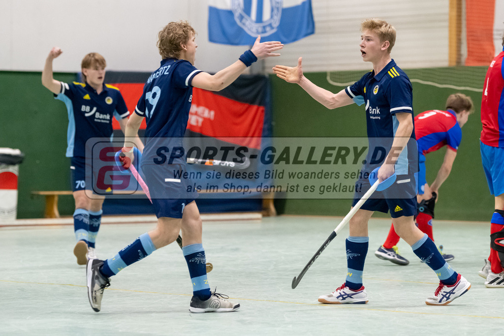 SFE_20230304_0017 | Deutsche Meisterschaft Männliche U16 Halle 2023 am 04.03.2023 in Köln (KTHC Stadion Rot-Weiss Köln Tennis and Hockey Club), Photo: Stephan Fehrmann 2022 (Sports-Gallery)
