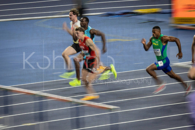 World Athletics Indoor Championships Kujawy Pomorze 26, 21.03.2026 | TORUN, POLAND - MARCH 21: Simon EHAMMER (SUI) competes in the men's 60m hurdles of the heptathlon during the World Athletics Indoor Championships Kujawy Pomorze 26 on day 2 / session 1 at Kujawsko-Pomorska Arena Torun on March 21, 2026 in Torun, Poland. 
