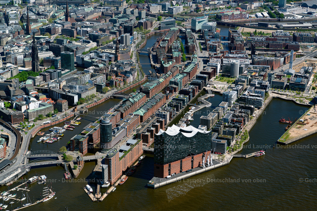 3801165 | Hafen City mit Speicherstadt und Elbphilharmonie, Freie und Hansestadt Hamburg