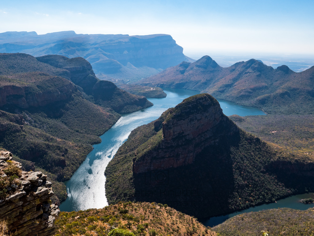 Blyderiverspoort Dam, Süd-Afrika | Ein wunderschöner Blick auf den Blyderiverspoort Dam auf der Panorama-Route in Süd-Afrika - Realisiert mit Pictrs.com