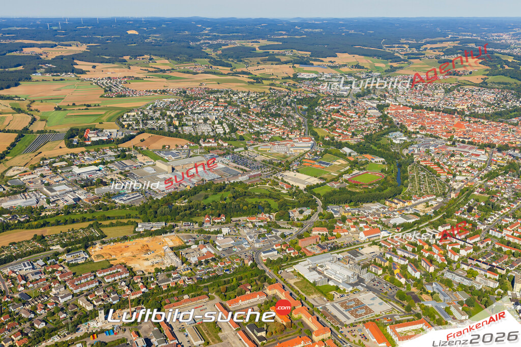 Luftaufnahme von Amberg Vs Google Maps- Die Luftaufnahme wurde 2025 vom UL-Flugzeug heraus erstellt ( keine Drohne ) - Hochauflösende Luftaufnahme - für professionelle Ausdrucke geeignet. Die Geschenkidee !Mit Lizenz und Bildrechte bestellbar