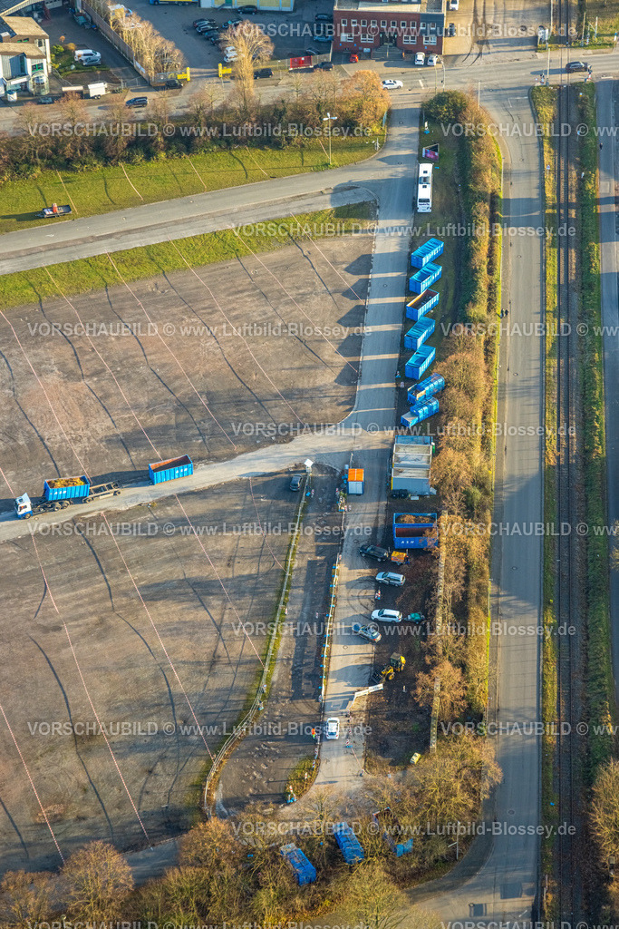 Hamm241200676 | Luftbild, LKW Containerplatz und Busparkplatz ZentralhallenÖkonomierat-Peitzmeier-Platz, Mitte, Hamm, Ruhrgebiet, Nordrhein-Westfalen, Deutschland