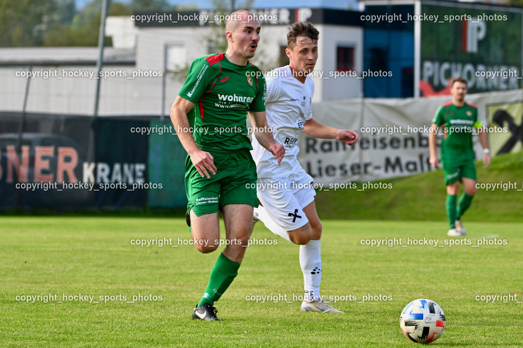 FC ASKÖ Gmünd vs. Union Matrei  | #3 Maximilian Kohlmaier FC Gmünd, #7 Julian Egger Matrei, FC ASKÖ Gmünd vs. Union Matrei , FC ASKÖ Gmünd vs. Union Matrei  am 21.09.2024 in Gmünd (Sportplatz Gmünd), Austria, (Photo by Bernd Stefan)
