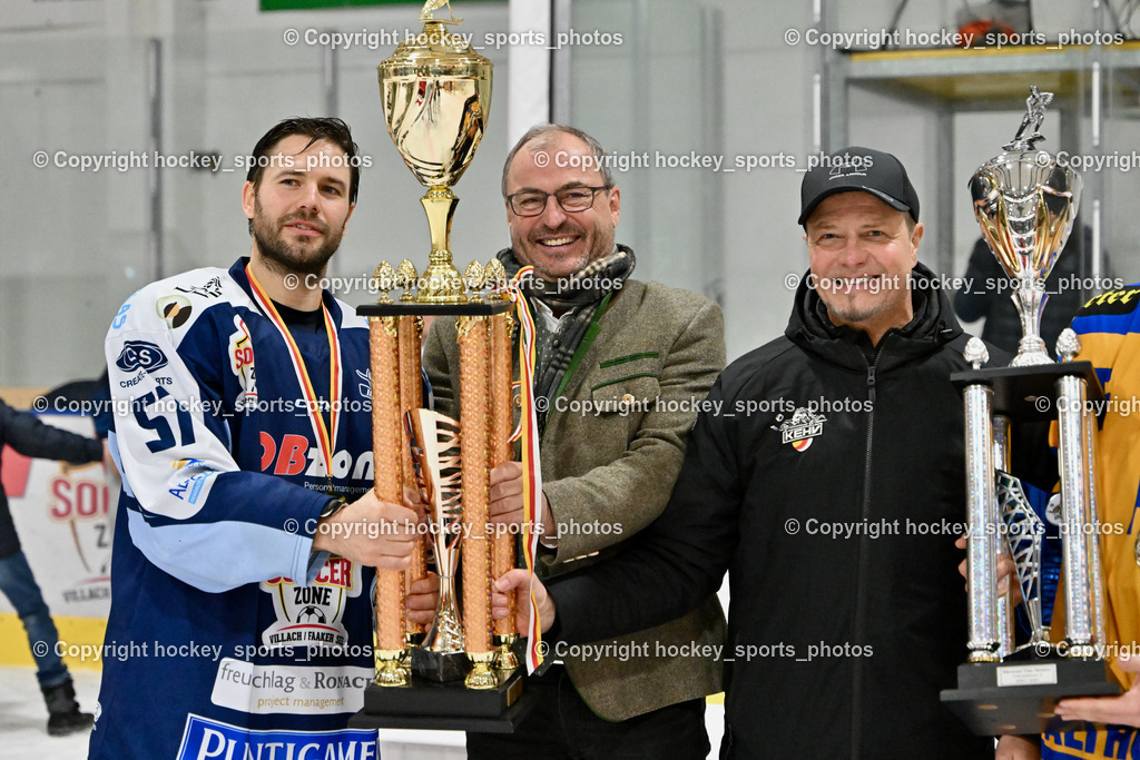 ESC Steindorf vs. EHC Althofen 8.3.2024 | ESC Steindorf vs. EHC Althofen 8.3.2024, ESC Steindorf vs. EHC Althofen Meisterfeier am 08.03.2024 in Steindorf (Ossiachersee Halle), Austria, (Photo by Bernd Stefan)