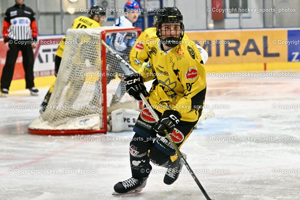 ESC Steindorf vs. EC Hornets Spittal 25.2.2024 | #96 Peharz Joshua EC Hornets Spittal, ESC Steindorf vs. EC Hornets Spittal 25.2.2024, ESC Steindorf vs. EC Hornets Spittal 25.2.2024 am 25.02.2024 in Steindorf (Ossiachersee Halle), Austria, (Photo by Bernd Stefan)