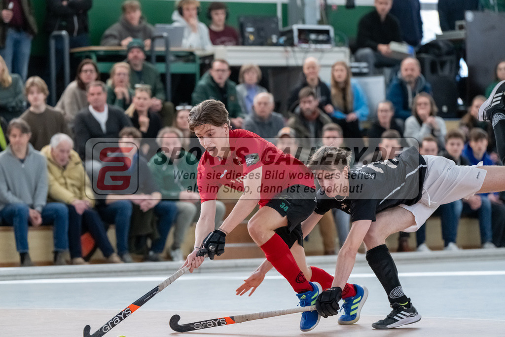 HK_20250202_102368 | 2. Bundesliga Halle Herren Club Raffelberg - Schwarz Weiss Köln am 2.2.2025 Halle am Raffelberg, Duisburg ,