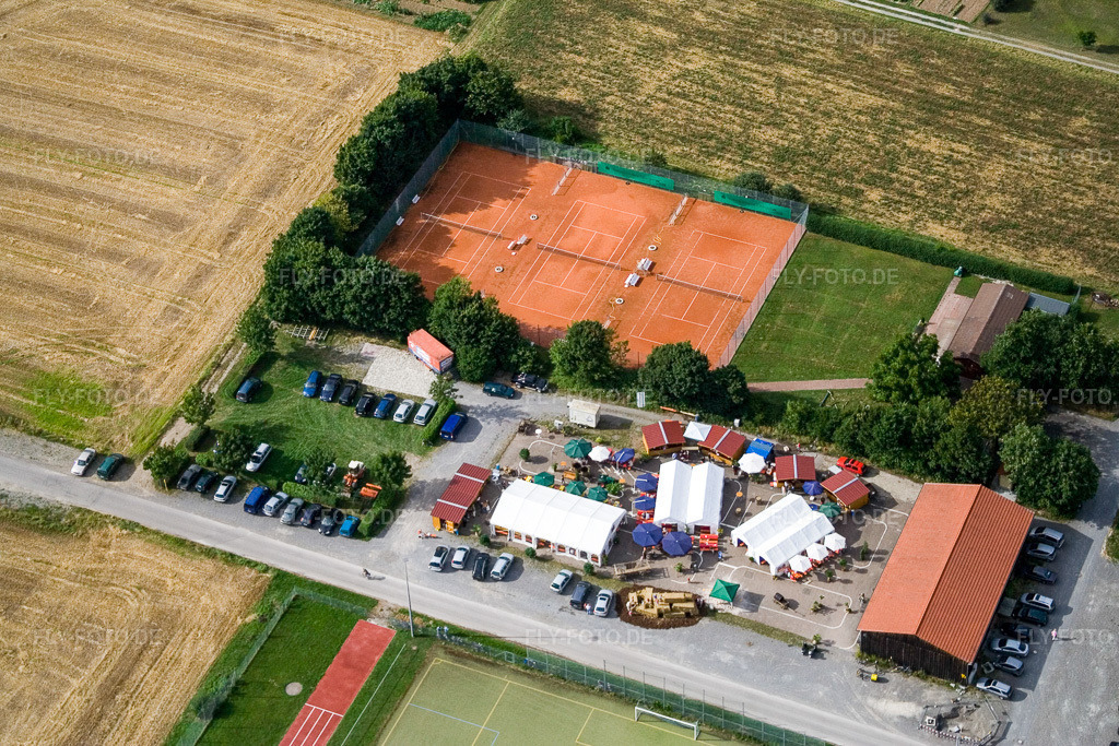 Luftbild: Tennisclub Unterjesingen eV im Ortsteil Unterjesingen in Tübingen im Bundesland Baden-Württemberg in Deutschland. Foto: IMG_12188.jpg vom 02.08.2008 durch Werner Riehm/FLY-FOTO.de