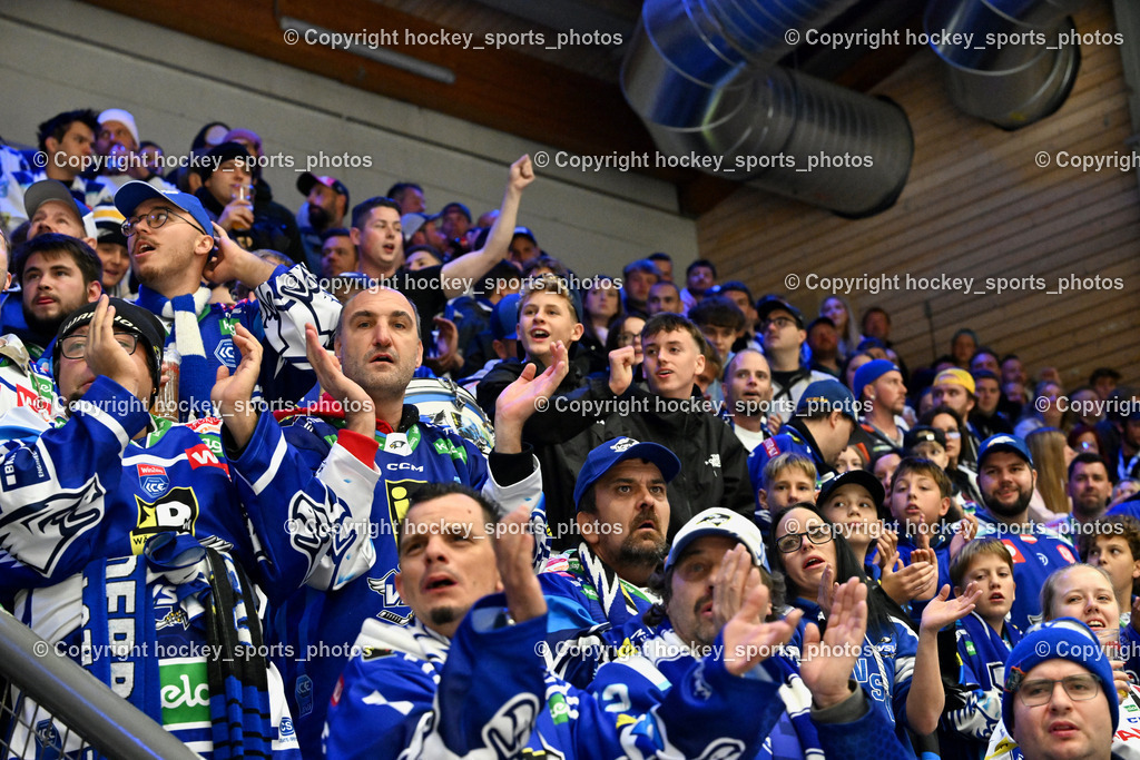 EC IDM Wärmepumpen VSV vs. Pioneers Vorarlberg | EC VSV Fans, EC IDM Wärmepumpen VSV vs. Pioneers Vorarlberg, EC IDM WÄRMEPUMPEN VSV vs. Pioneers Vorarlberg am 03.10.2025 in Villach (Stadthalle Villach), Austria, (Photo by Bernd Stefan)