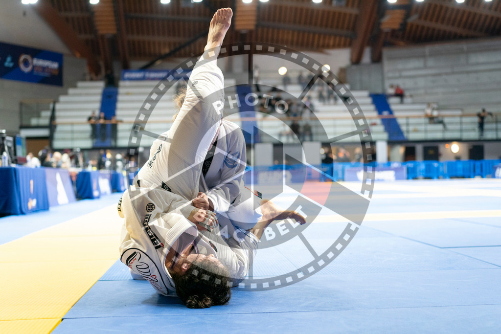 20240124PBB05261 | Fighters compete during the fifth day of the Brazilian Jiu-jitsu European Championship of the IBJJF in Paris, France, on January 24, 2024.