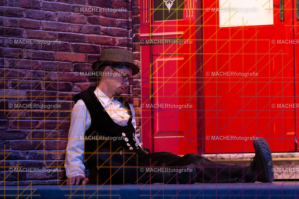 090_MFL-2025 | Portraitbilder von Regisseur; Darsteller; Techniker; Maske; Kostüme; Chor; Musiker; Bilderserie der Generalprobe und der Premierenvorstellung, Szenenbilder; Ausdrucksstudien; Bühnenüberblick; Bühnenkulissen; Pressefotos inkl. Redaktionsfoto Darstellergruppe.