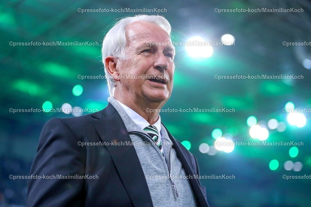 BMG07032501005 | 07.03.2025, Fußball, Borussia Mönchengladbach - 1.FSV Mainz 05, 1. Fußball Bundesliga, Borussia-Park, Saison 2024 2025: Rainer Bonhof (Präsident Borussia Mönchengladbach)DFB regulations prohibit any use of photographs as image sequences and or quasi-video.