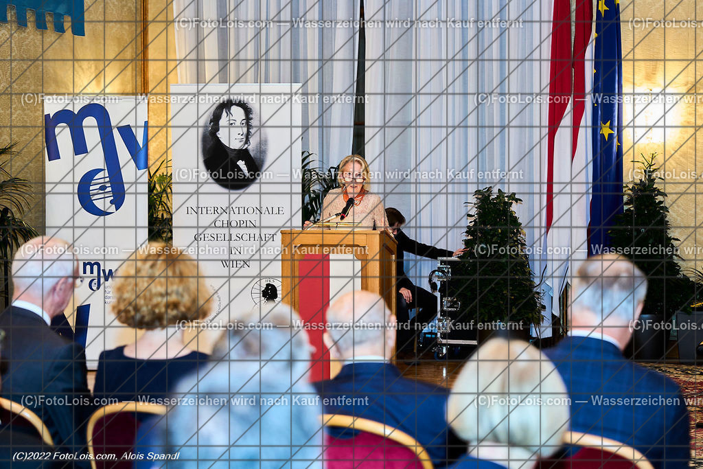 ALP3442_CHOPIN-Gesellschaft_Jubilaeum_Niesielska Liliana | (C)FotoLois.com, Alois Spandl, Festveranstaltung '70 Jahre internationale CHOPIN-Gesellschaft in Wien' mit Einladung durch den Bürgermeister der Bundeshauptstadt Wien, Dr. Michael Ludwig (vertreten durch Mag. Thomas Reindl), Wappensaal des Wiener Rathauses, Sa 29. Oktober 2022.
