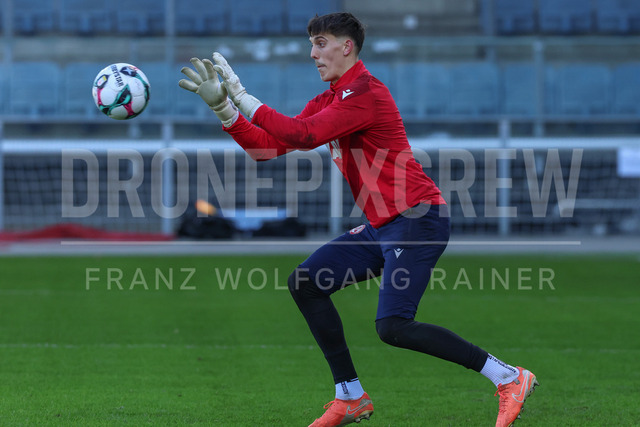 Grazer AK 1902 vs FC Red Bull Salzburg – Austrian Bundesliga | Graz, Austria, 15.Feb.26 - SOCCER - ADMIRAL Bundesliga, Grazer AK 1902 vs FC Red Bull Salzburg. The image shows Franz Stolz (GAK).
