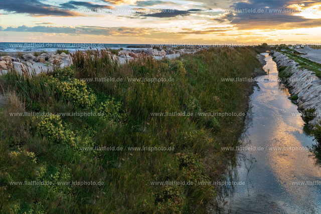 Abends in St-Marie-de-la-mer | Landschaftsfoto abends in der Camargue