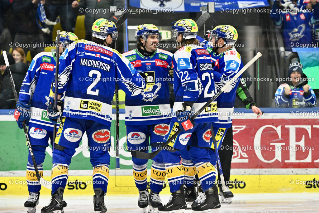 EC IDM Wärmepumpen VSV vs. Steinbach Black Wings Linz | Jubel EC VSV, EC IDM Wärmepumpen VSV vs. Steinbach Black Wings Linz, EC IDM Wärmepumpen VSV vs. Steinbach Black Wings Linz am 23.01.2026 in Villach (Stadthalle Villach), Austria, (Photo by Bernd Stefan)