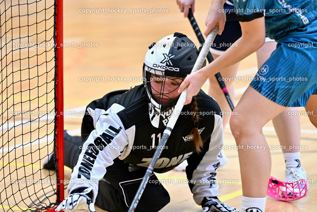 VSV Unihockey Damen vs. FCB München | #1 Hannah Maria Kofler VSV Unihockey, VSV Unihockey Damen vs. FCB München, VSV Unihockey Damen vs. FCB München am 24.01.2026 in Villach (Ballspielhalle St. Martin), Austria, (Photo by Bernd Stefan)