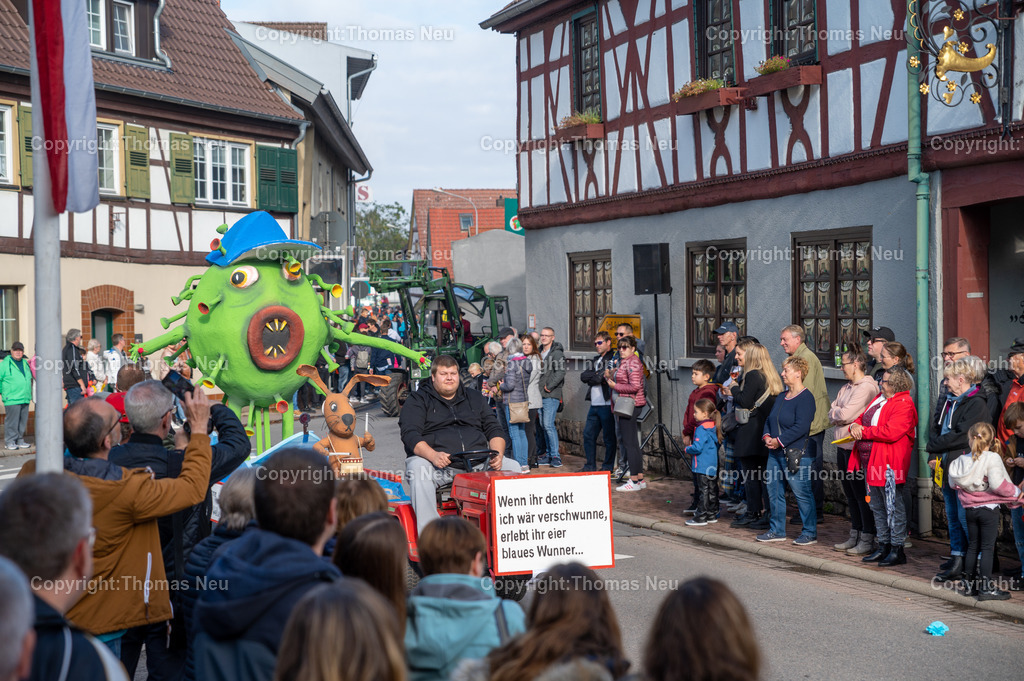 DSC_2952 | ble, Einhausen Giggelkerwe, Kerweumzug, Corona Thema Gruppe Adi,, Bild: Thomas Neu
